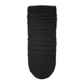 Black medium scrunch sock with ribbed texture