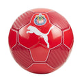 Red mini soccer ball with Chivas crest and white Puma logo