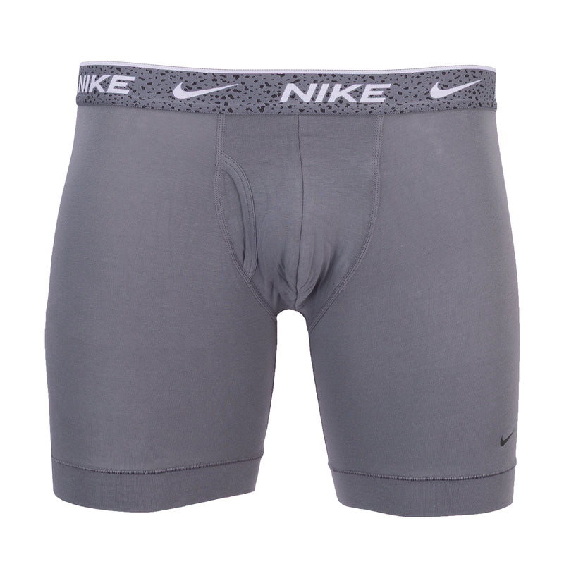 Men's Dri-FIT boxer briefs, gray with speckled light-gray NIKE waistband