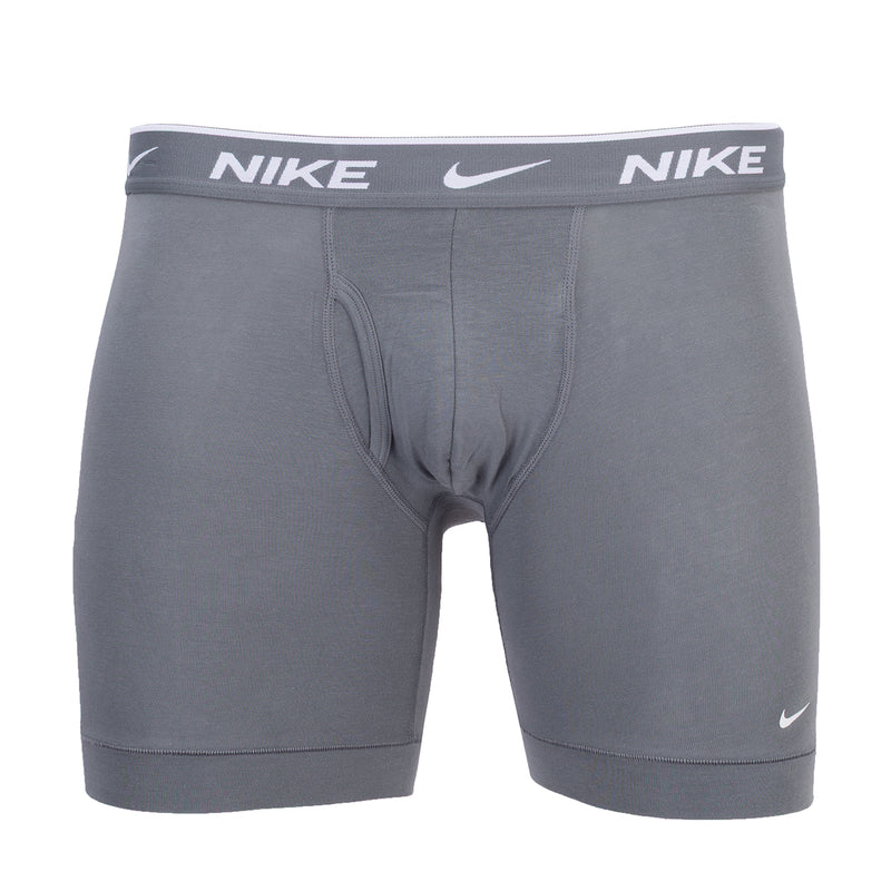 Men's Dri-FIT boxer briefs in cool grey with Nike logo waistband