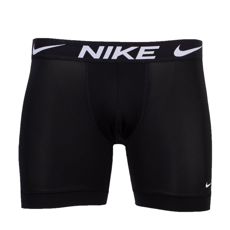 Men's black Dri-FIT micro boxer briefs with Nike swoosh waistband