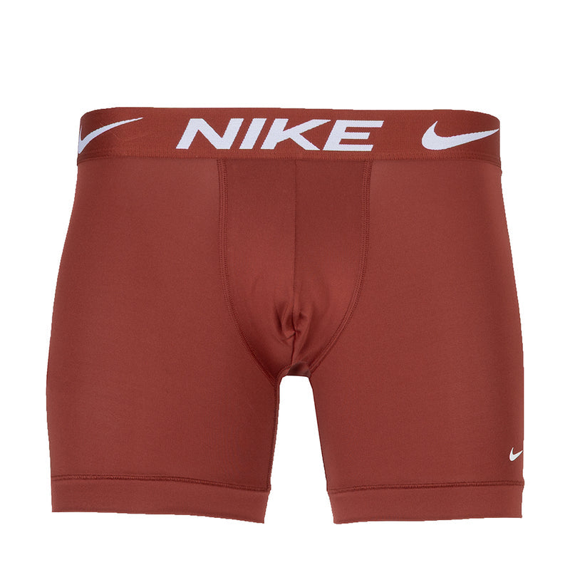Red Dri-FIT micro boxer briefs with NIKE waistband and small swoosh