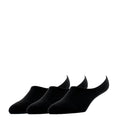 3-pack black no-show socks with hidden cushion liners