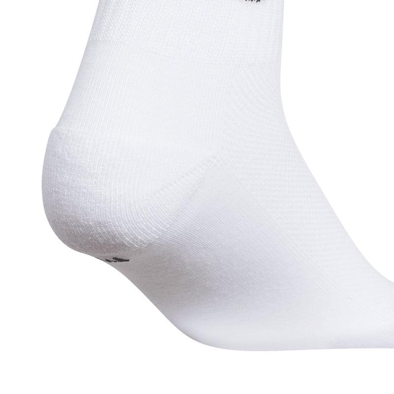 Kids crew socks, white knit foot with smooth toe seam