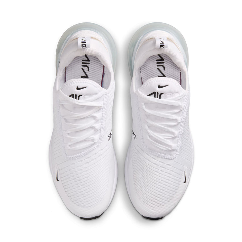 Pair of Air Max 270 sneakers with white uppers and padded tongue detail