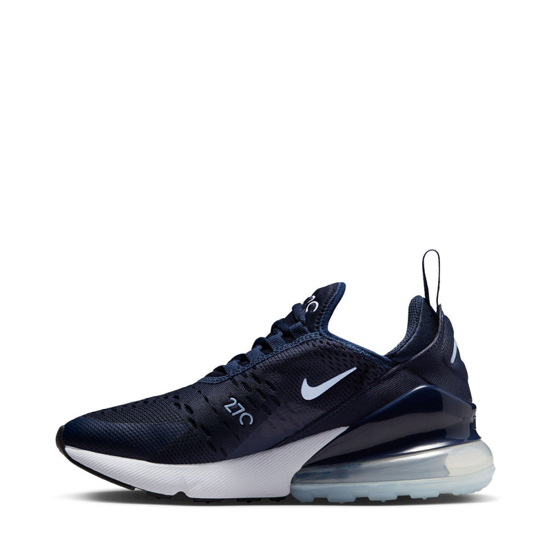 Youth sneakers in dark navy knit with white midsole and Air heel