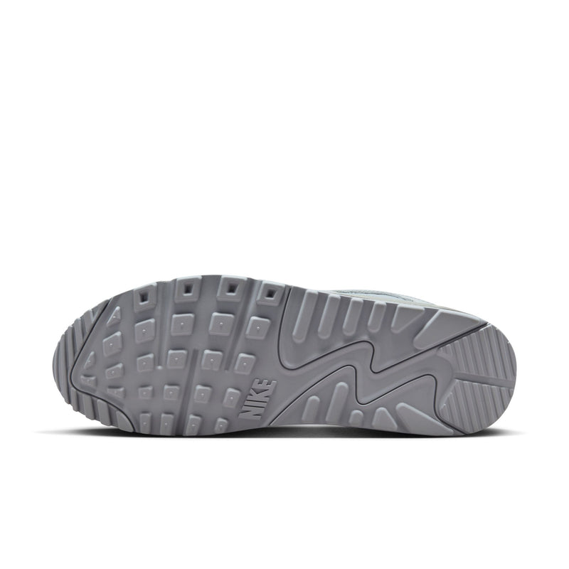 Men's Air Max 90 outsole, gray tread pattern with traction pods