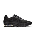 Men's black mesh lace-up sneakers with Air unit heel sole