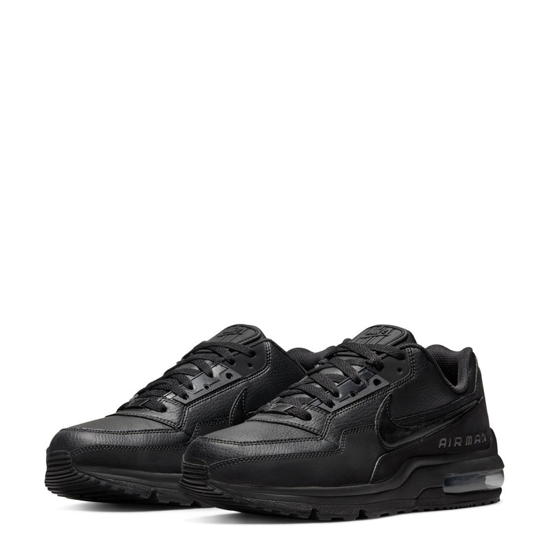 Black men's Air Max LTD 3 sneakers, front and side angle showing two shoes.