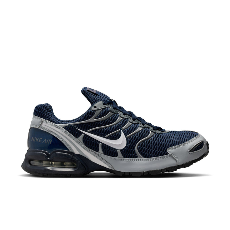 Men's Nike Air Max Torch 4 sneakers in obsidian navy and wolf grey, mesh upper