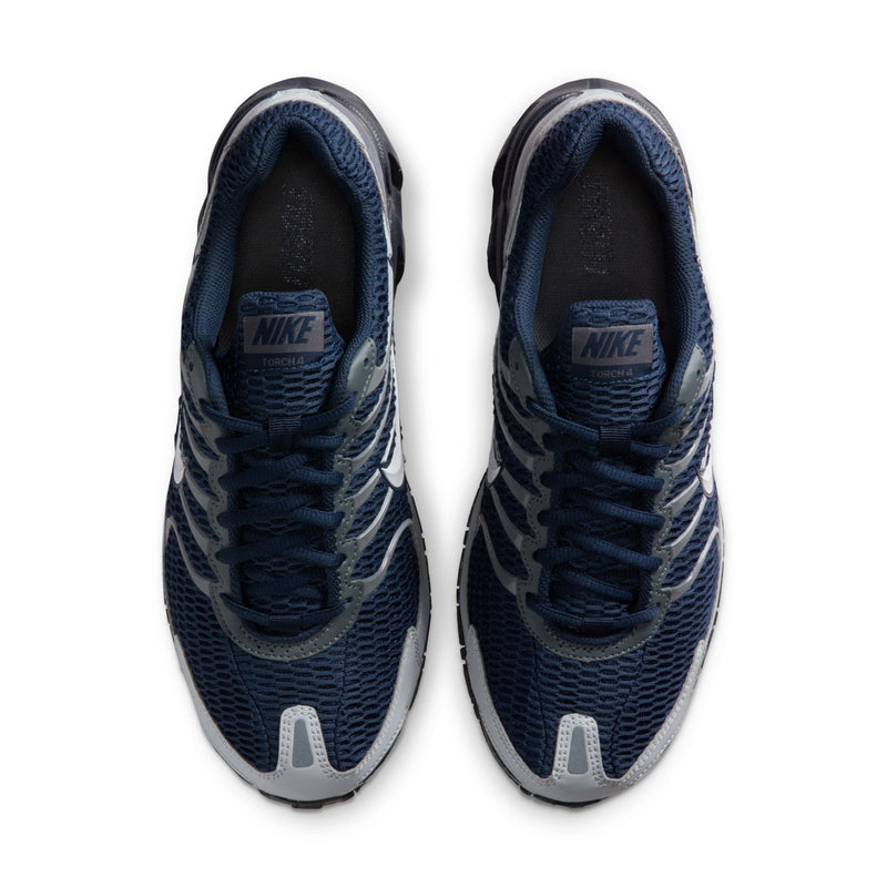 Nike Air Max Torch 4 sneakers, navy interior lining and toe cap view