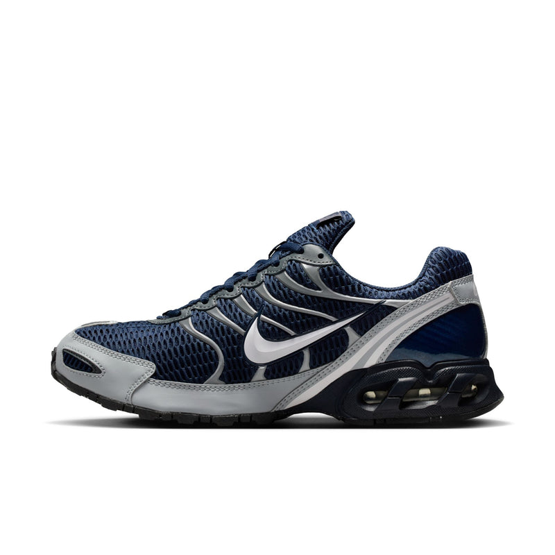 Nike Air Max Torch 4 sneakers, navy and light grey with visible lace-up eyelets