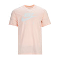 Men's washed coral reflective air T-shirt with Nike logo graphic