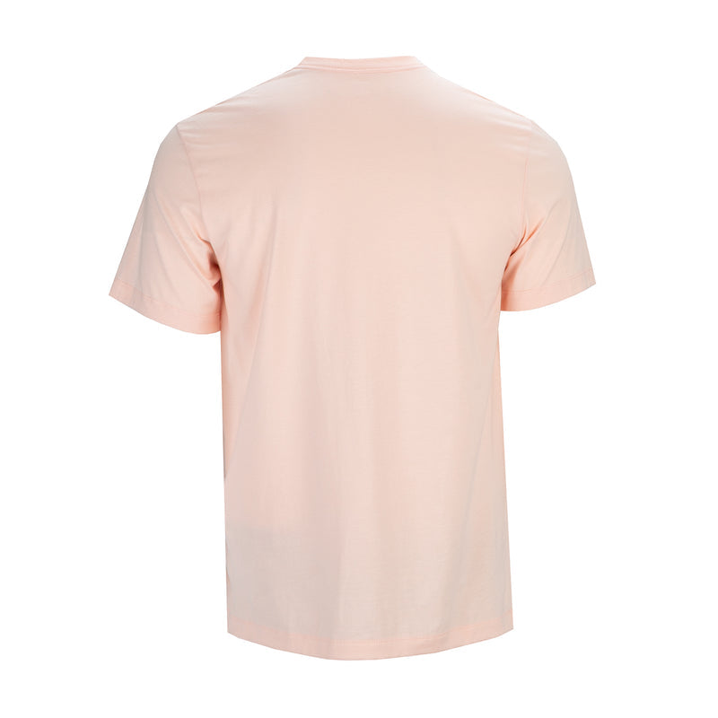 Men's washed coral reflective air T-shirt, back view