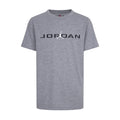 Youth carbon heather crewneck T-shirt with Jordan graphic logo