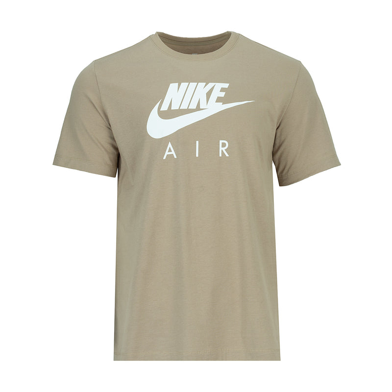 Men's khaki Nike Air T-shirt with front logo print