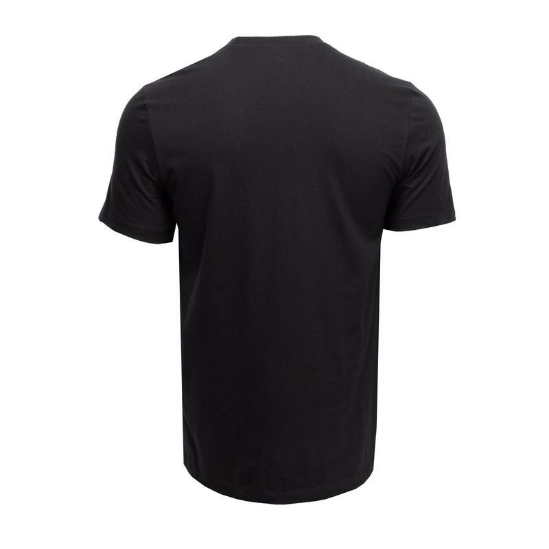 Men's black Air T-shirt with plain back and crew neck
