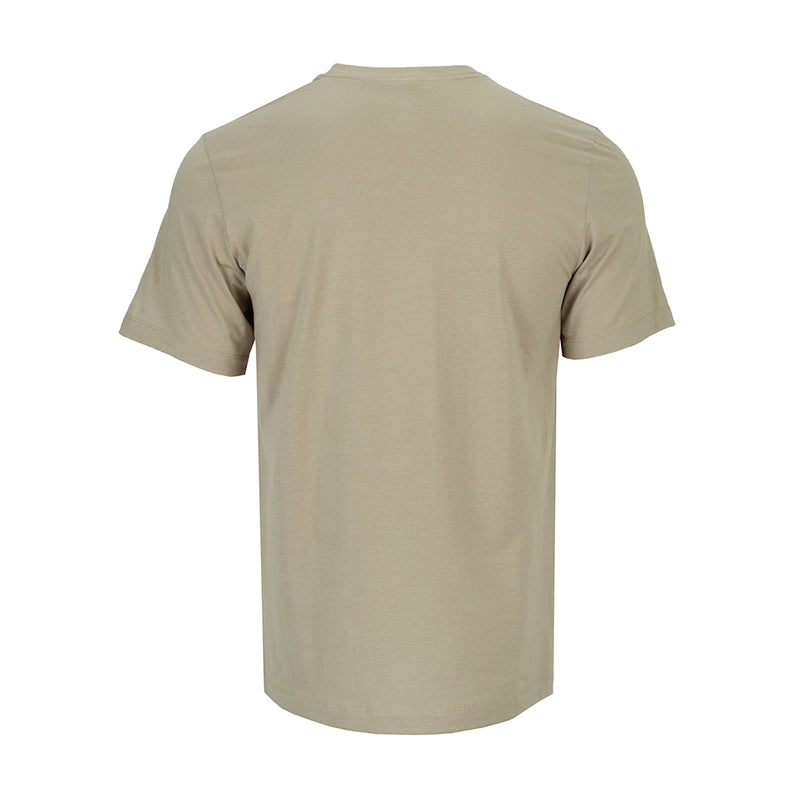 Men's khaki Nike Air T-shirt, back view