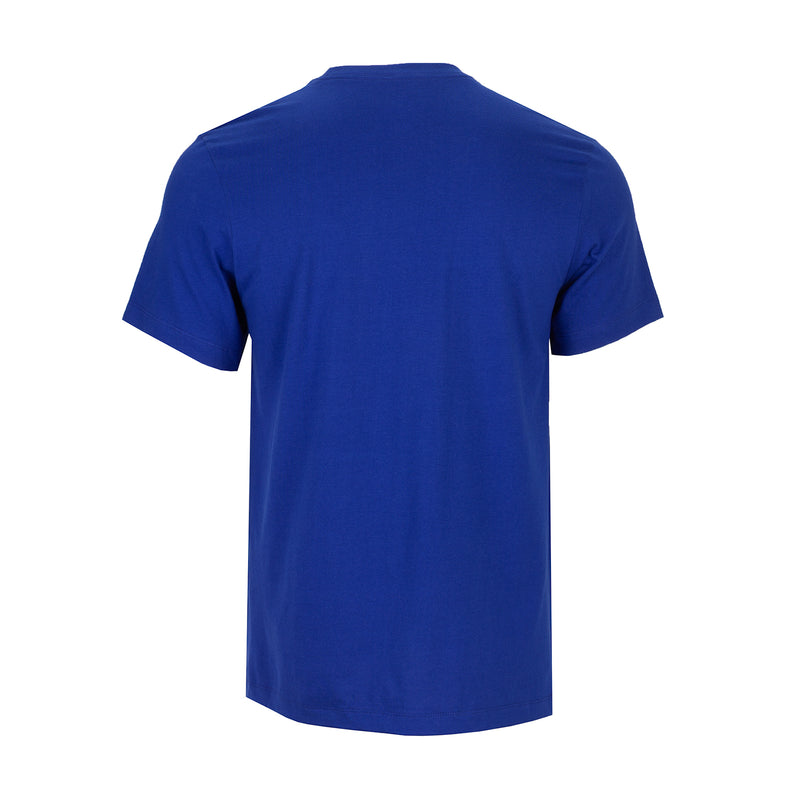 Men's Nike Air tee in royal blue, short-sleeve crewneck, plain back
