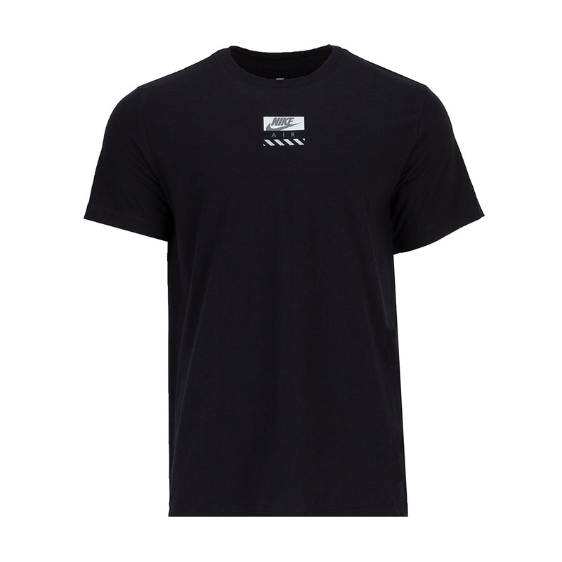 Men's black Nike Air Twist short-sleeve crewneck T-shirt, small chest logo