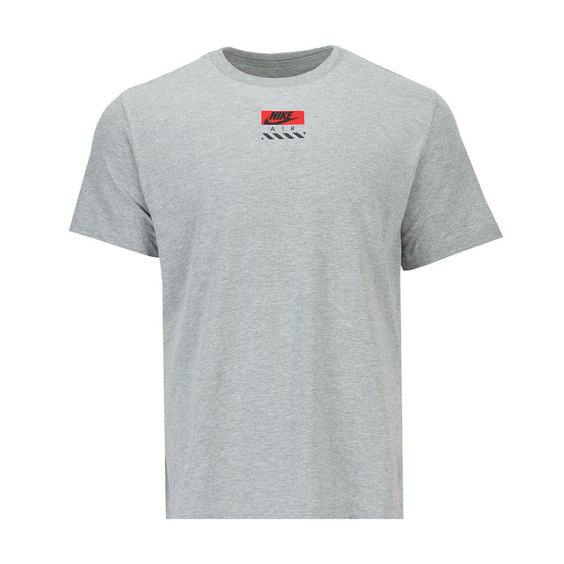 Men's Nike Air Twist T-shirt in dark grey heather, front small chest logo