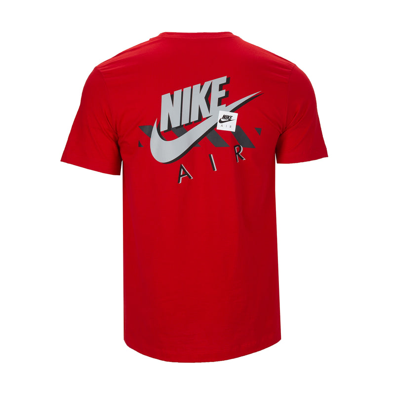 Men's red Nike Air T-shirt with large back graphic