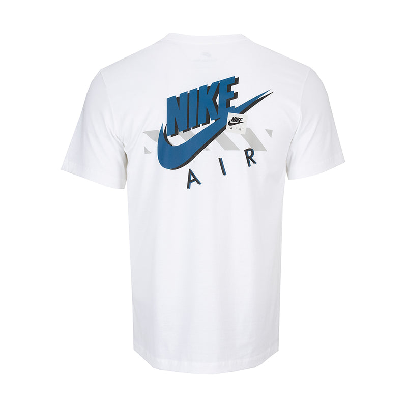 Men's white Nike Air Twist T-shirt with large back graphic and logo