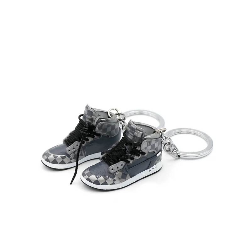 AJ1 SNEAKER KEYCHAIN GREY PATTERN