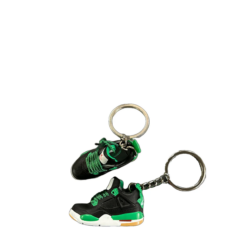 AJ4 SNEAKER KEYCHAIN BLACK / GREEN