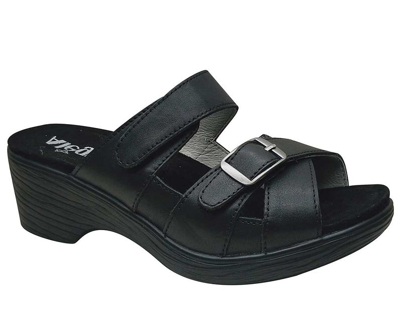 Alegria Women's Sierra Vintage Wedge Slide Sandals