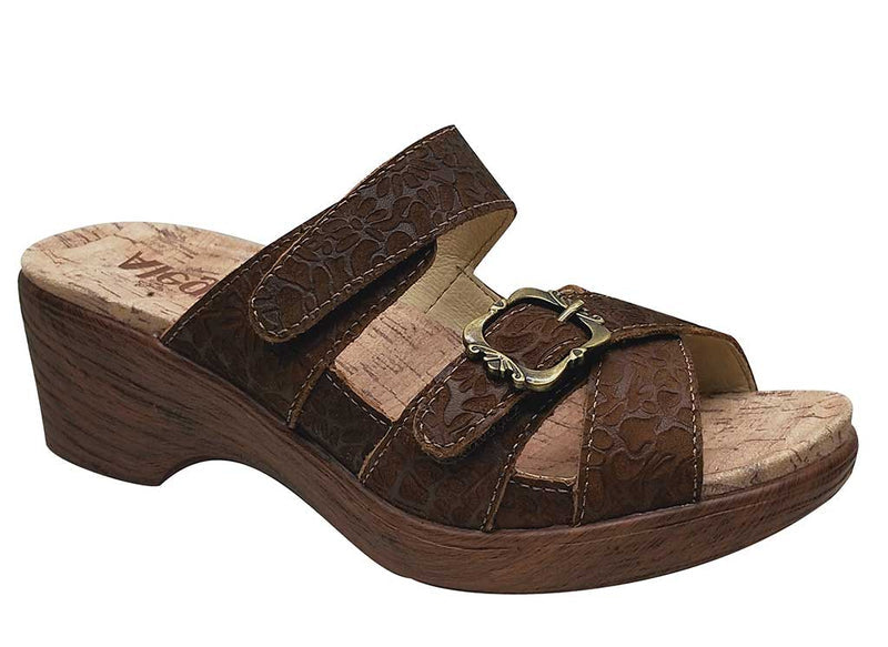 Alegria Women's Sierra Vintage Wedge Slide Sandals
