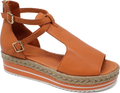 Women's Django & Juliette Alexys in Orange Leather. Sku: DJ15634ORALE