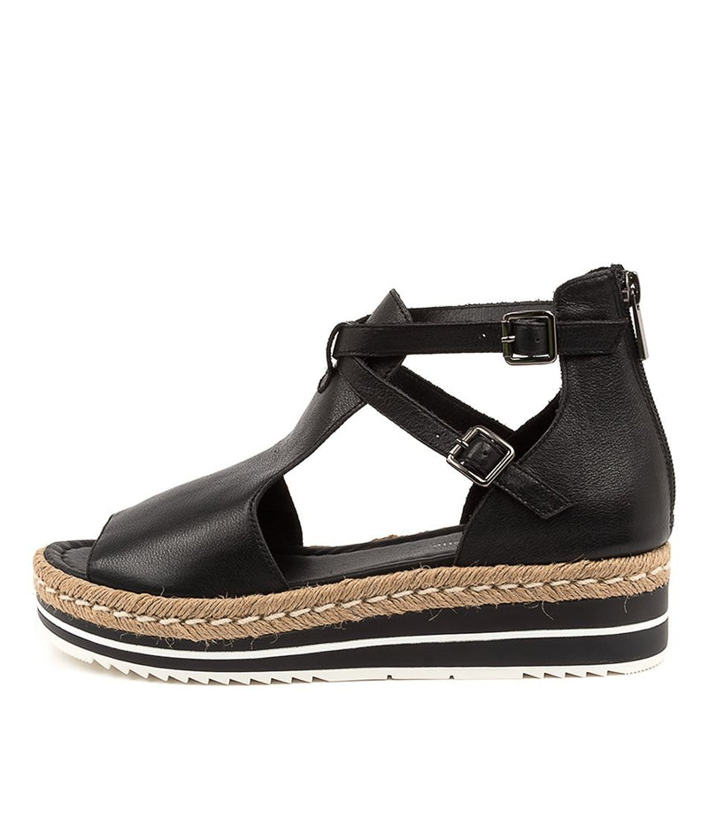 Women's Django & Juliette Alexys in Black Leather. Sku: DJ15634BLALE