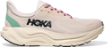 Quarter turn view Women's HOKA Footwear style name Arahi 8 XWide in color Rose Cream/ Alabaster. Sku: 1175531-RCRM