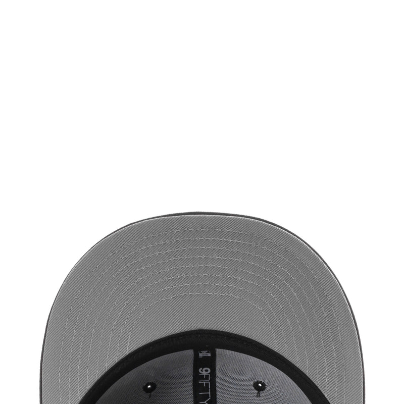 Gray inner cap band with printed label detail