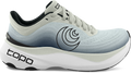 Quarter turn view Men's Topo Footwear style name Aura in color Grey / Charcoal. Sku: M080-GRYCHA
