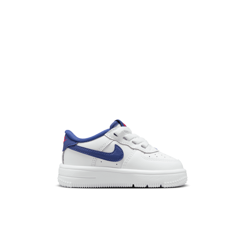 Baby/Toddler Nike Force 1 Low EasyOn "White Deep Royal Blue"