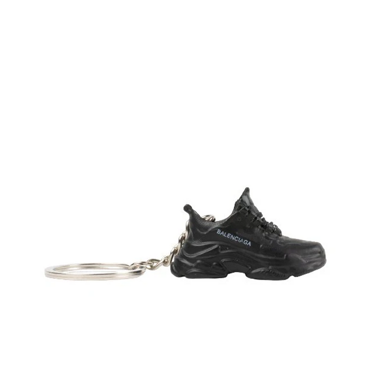 BALENCIAGA BLACK TRIPLE S SNEAKER KEYCHAIN