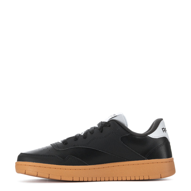 Men's Reebok BB 1000 low-top sneakers, black uppers with gum rubber outsole