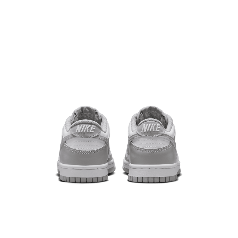 Big Kids' Nike Dunk Low "White Light Smoke Grey"