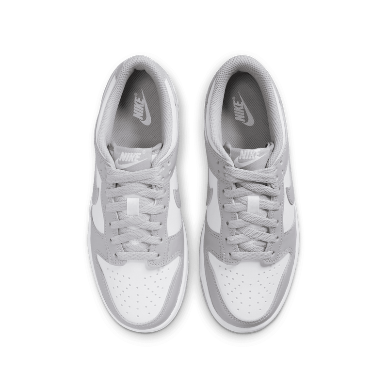 Big Kids' Nike Dunk Low "White Light Smoke Grey"