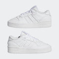 Big Kids' Adidas Rivalry Low "Cloud White Grey"