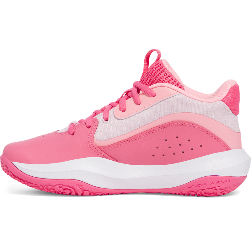 Big Kids' Under Armour Lockdown 7 Basketball Shoes "Pink"
