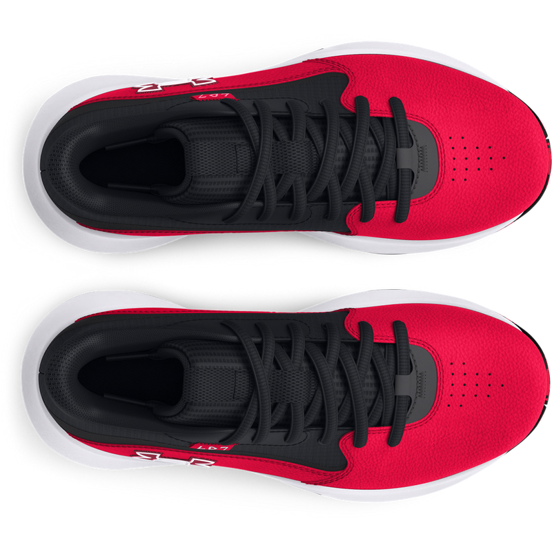 Big Kids' Under Armour Lockdown 7 Basketball Shoes "Red Black White"
