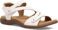 Quarter turn view Women's Taos Footwear style name Big Time Wide in color White. Sku: BGT-14132WHTW