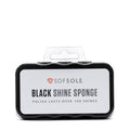 Black sponge for shoe polishing, SORSOLE package label
