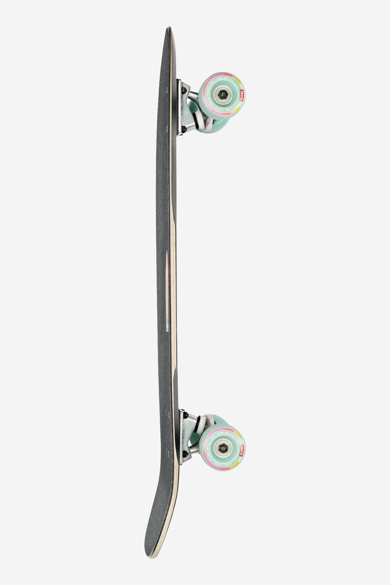 Side profile of the Blazer Fuego Cruiserboard 29 showing trucks and mint wheels