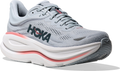 Quarter turn view Women's HOKA Footwear style name Bondi 9 in color Mineral Blue/ Washed Blue. Sku: 1162012-MBLW