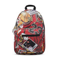 Multi-color GFX backpack with front zipper pocket and black top handle