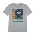 Youth dark grey heather T-shirt with large Converse All Star graphic front